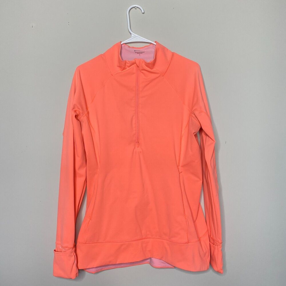 Athleta Coral Pink Quarter-Zip